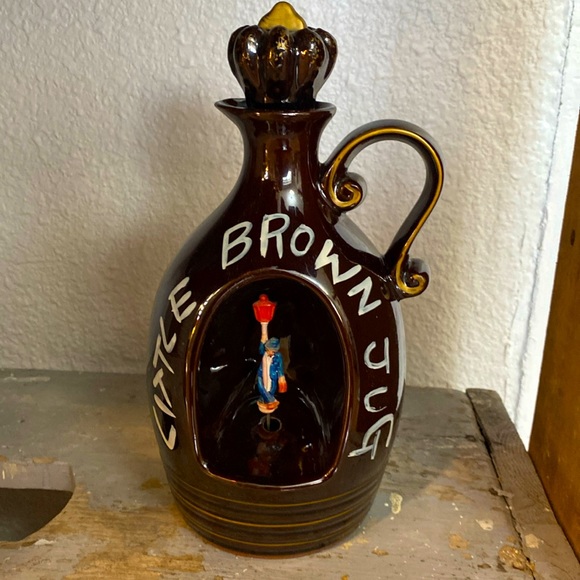 Wales Other - Vintage “Little Brown Jug” Decanter Music Box (empty)